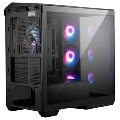 MSI PANO M100R PZ BLACK ARGB (táp nélküli) ablakos mATX ház