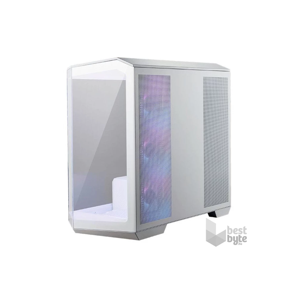 MSI PANO M100R PZ WHITE ARGB (táp nélküli) ablakos mATX ház