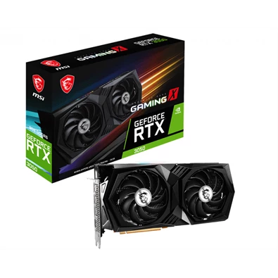 MSI RTX 3050 GAMING X 8G nVidia 8GB GDDR6 128bit PCIe videokártya