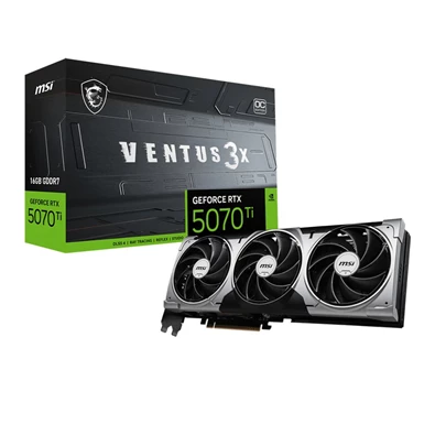 MSI RTX 5070 TI 16G VENTUS 3X OC nVidia 16GB GDDR7 256bit PCIe videókártya