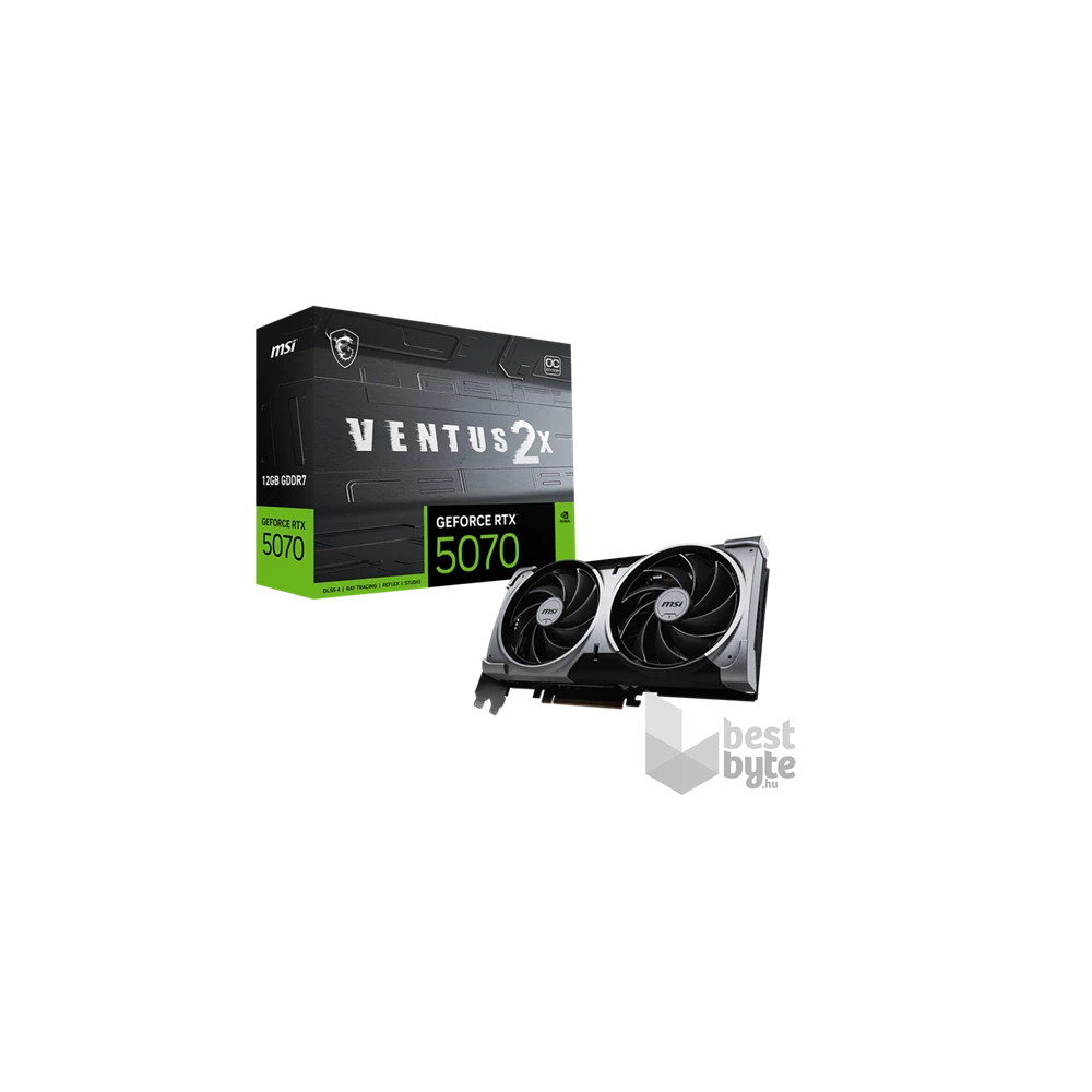 MSI RTX 5070 Ventus nVidia 12GB DDR7 PCIe videókártya