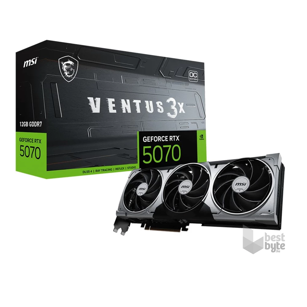 MSI RTX 5070 Ventus nVidia 12GB DDR7 PCIe videókártya