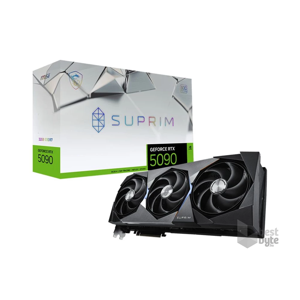MSI RTX 5090 Suprim nVidia 32GB DDR7 PCIe videókártya