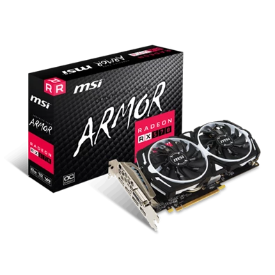 MSI RX 570 ARMOR 8G OC AMD 8GB GDDR5 256bit PCIe videokártya