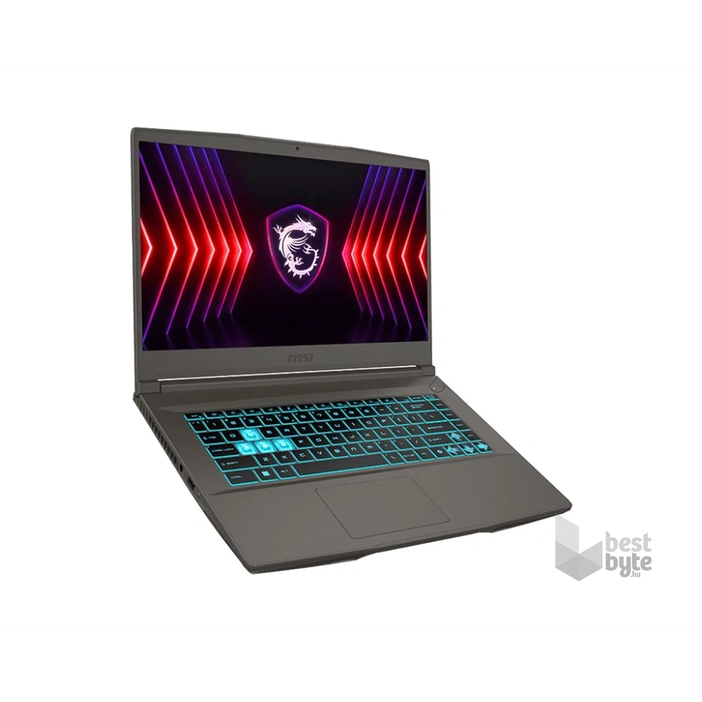 MSI Thin 15 B12UC (UI KEY) laptop (15,6"FHD/Intel Core i5-12450H/RTX 3050 4GB/16GB RAM/512GB/FreeDOS) - szürke