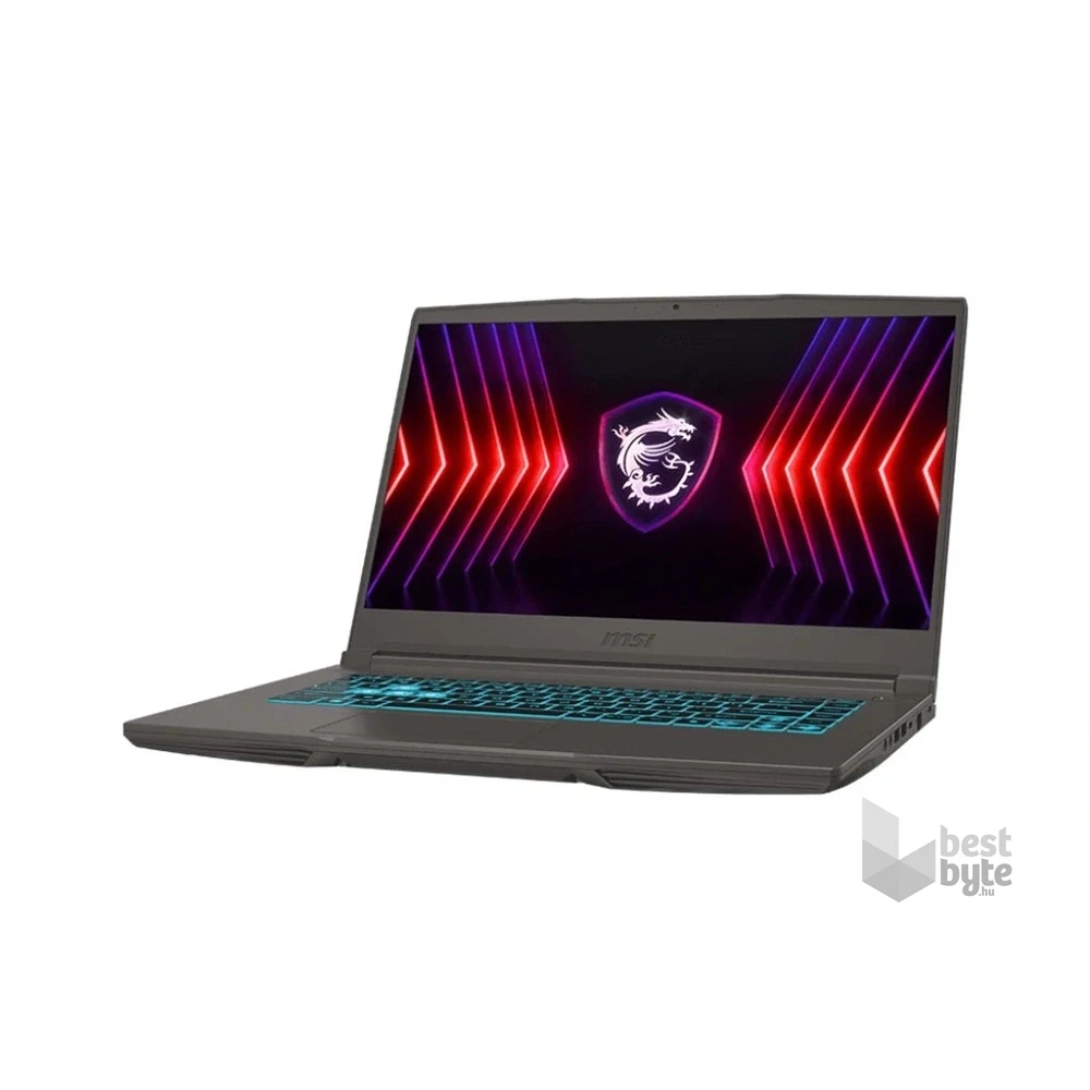 MSI Thin 15 B12UC (UI key) 15,6"FHD/Intel Core i5-12450H/16GB/512GB/RTX 3050 4GB/FreeDOS/szürke laptop (Újszerű)