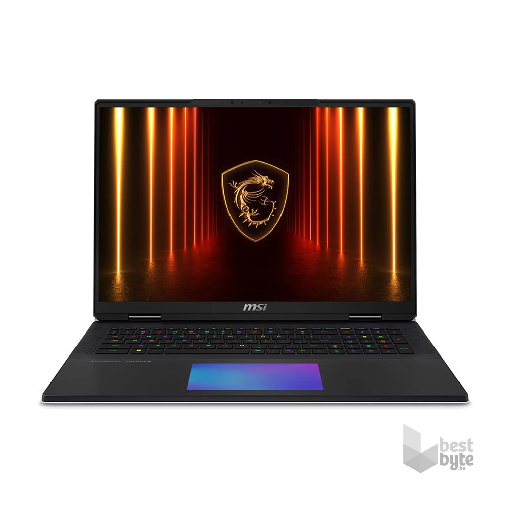 MSI Titan 18 HX AI A2XWJG laptop (18"UHD+/Intel Core Ultra 9 275HX/RTX 5090 24GB/96GB RAM/2x2TB/Win11 Pro) - fekete