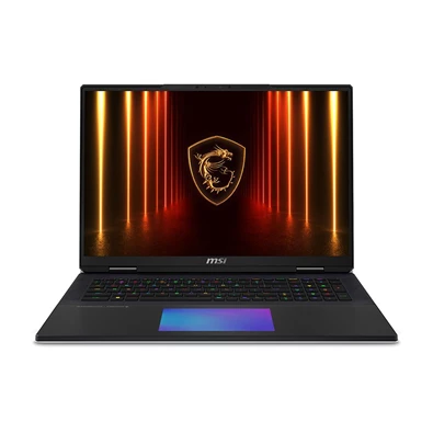 MSI Titan 18 HX AI A2XWJG laptop (18"UHD+/Intel Core Ultra 9 275HX/RTX 5090 24GB/96GB RAM/2x2TB/Win11 Pro) - fekete