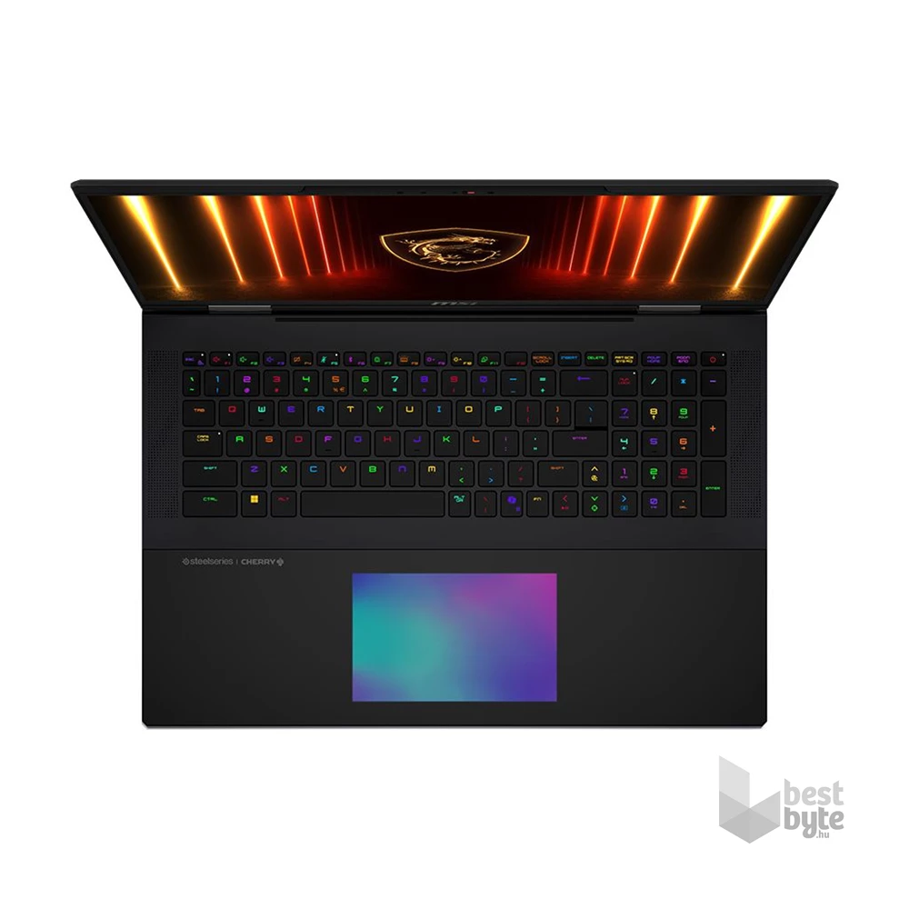 MSI Titan 18 HX AI A2XWJG laptop (18"UHD+/Intel Core Ultra 9 275HX/RTX 5090 24GB/96GB RAM/2x2TB/Win11 Pro) - fekete