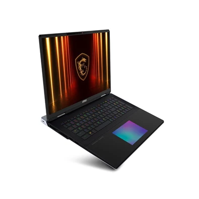 MSI Titan 18 HX AI A2XWJG laptop (18"UHD+/Intel Core Ultra 9 275HX/RTX 5090 24GB/96GB RAM/2x2TB/Win11 Pro) - fekete