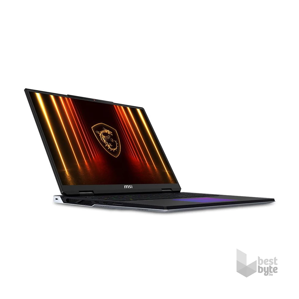 MSI Titan 18 HX AI A2XWJG laptop (18"UHD+/Intel Core Ultra 9 275HX/RTX 5090 24GB/96GB RAM/2x2TB/Win11 Pro) - fekete