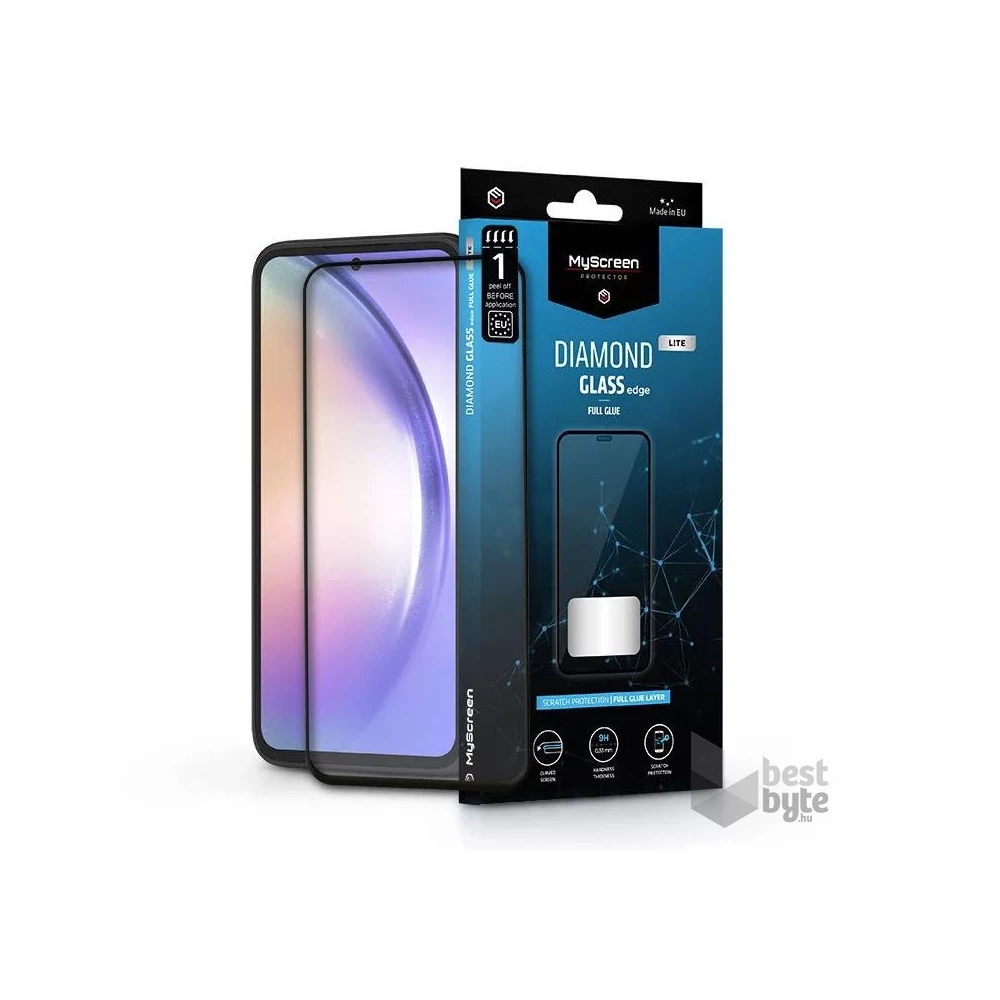 MSP LA-2315 Galaxy A54 5G (SM-A546) Diamond Glass Lite Edge 2.5D edzett üveg kijelzővédő fólia