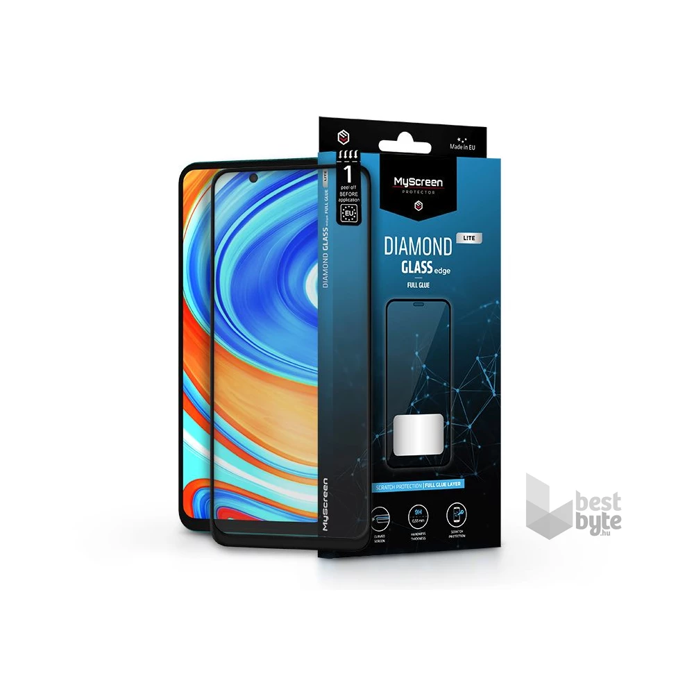 MYSCREENPROTECTOR MSP LA-1954 Xiaomi Redmi Note 9 Pro/Note 9S/Mi 10T Lite 2.5D üveg kijelzővédő fólia
