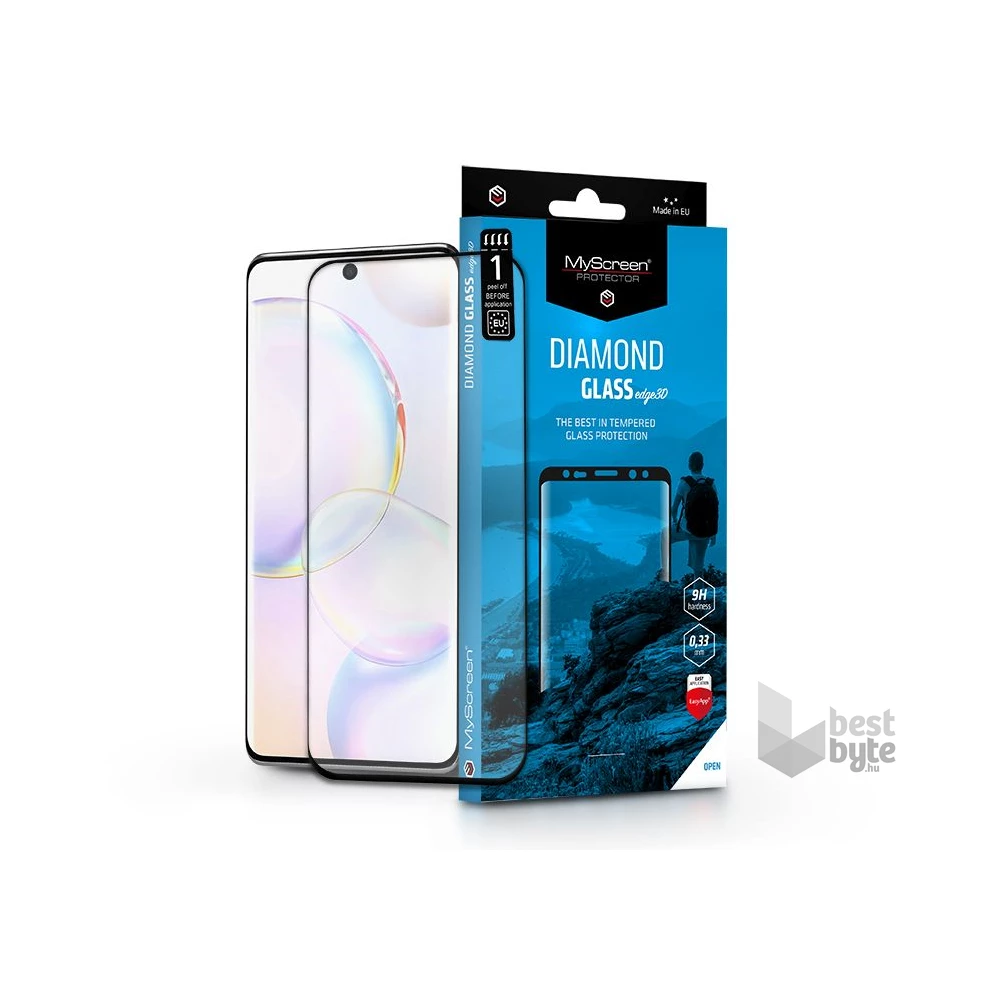 MYSCREENPROTECTOR MSP LA-2045 Honor 50/Huawei Nova 9 edzett üveg képernyővédő fólia ívelt kijelzőhöz - Diamond Glass Edge3D