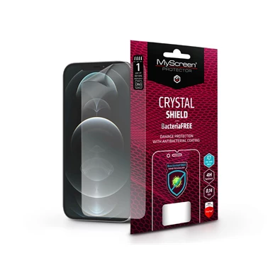 MSP LA-2054 Apple iPhone 12 Pro Max képernyővédő fólia - Crystal Shield BacteriaFree