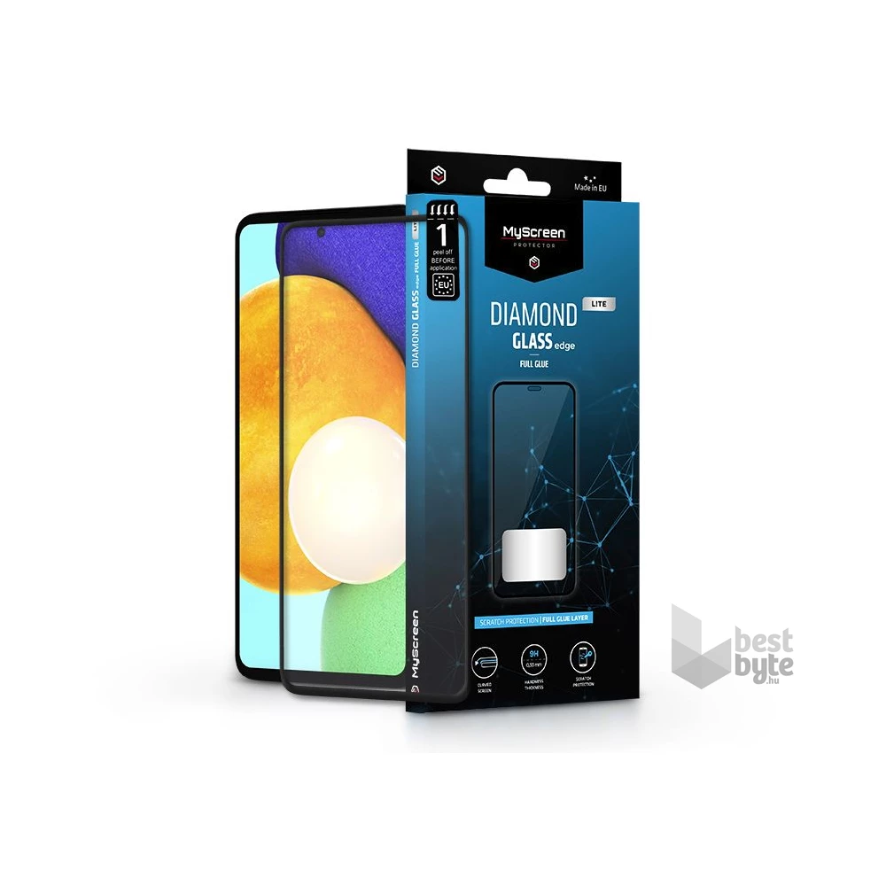 MYSCREENPROTECTOR MSP LA-2081 Samsung Galaxy A52/A52 5G/A52s edzett üveg képernyővédő fólia - Diamond Glass Lite Edge2.5D Full Glue