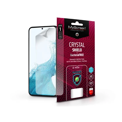 MSP LA-2135 Samsung S906 Galaxy S22+ 5G/S23+ Crystal Shield BacteriaFree képernyővédő fólia