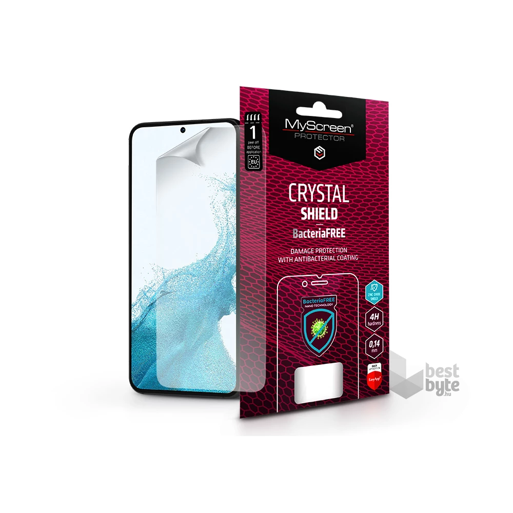 MSP LA-2135 Samsung S906 Galaxy S22+ 5G/S23+ Crystal Shield BacteriaFree képernyővédő fólia