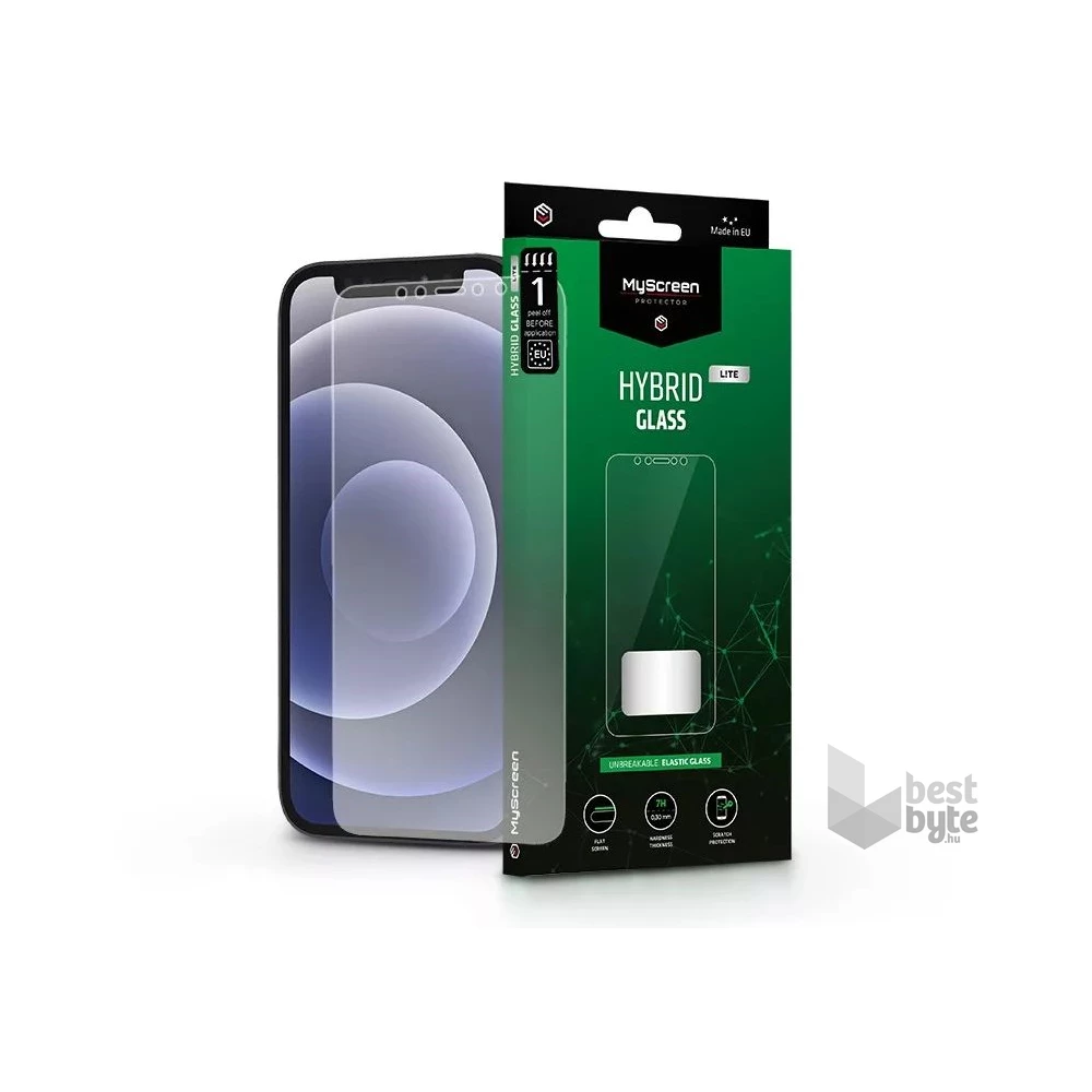MSP LA-2298 Apple iPhone 12/12 Pro Hybrid Glass Lite rugalmas üveg kijelzővédő fólia