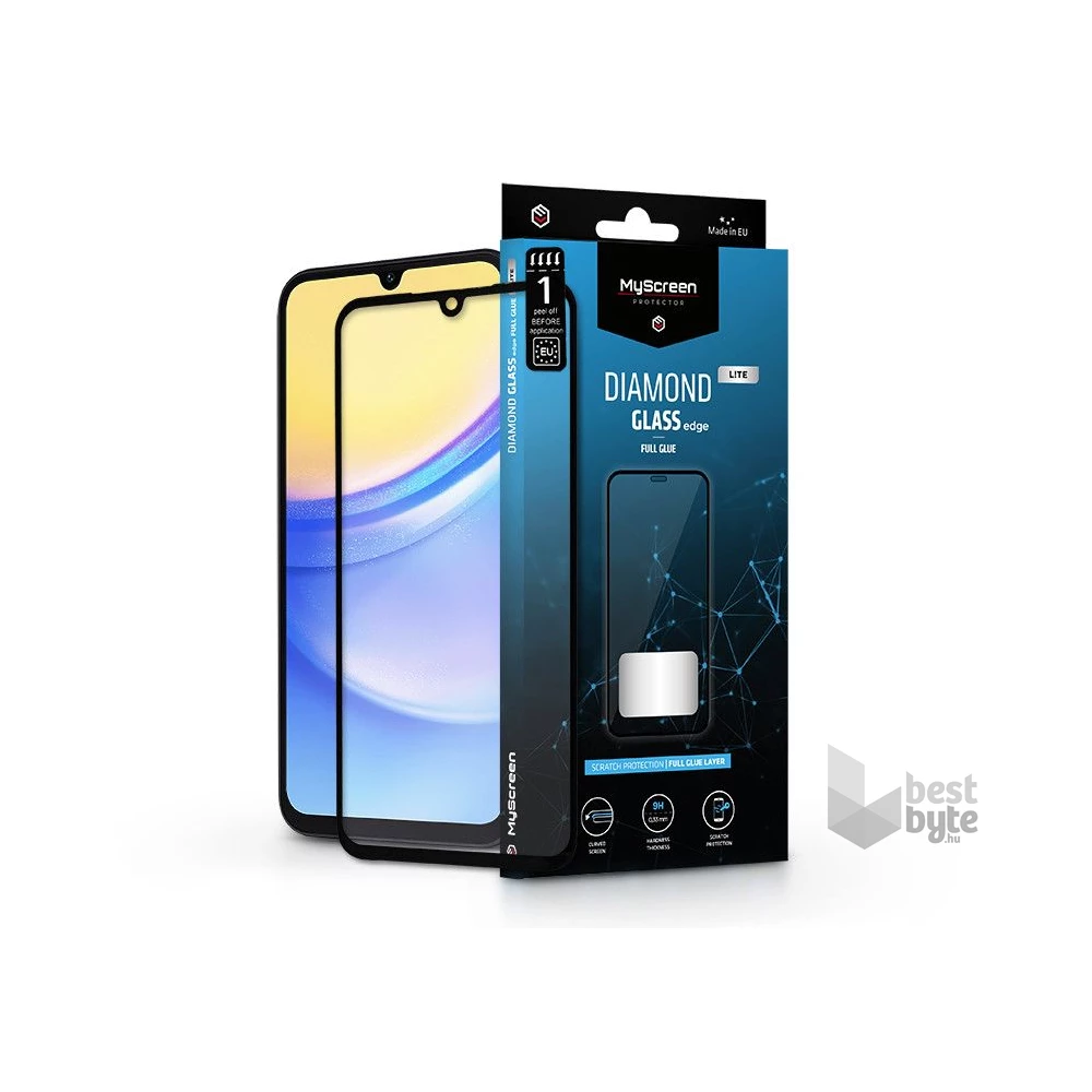 MSP MS228114 Samsung Galaxy A15 5G Diamond Glass Lite Edge edzett üveg képernyővédő fólia
