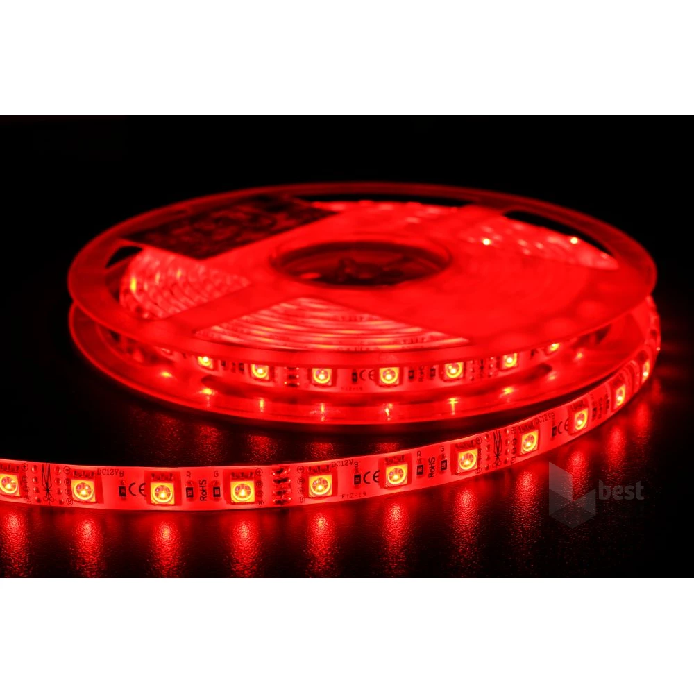 MW HQS-5050 5M 60LED/m 14,4W/m 12V RGB vízálló LED szalag