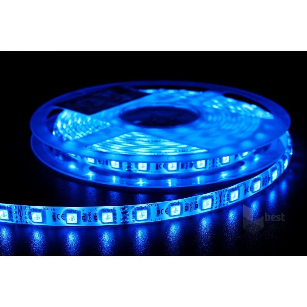 MW HQS-5050 5M 60LED/m 14,4W/m 12V RGB vízálló LED szalag