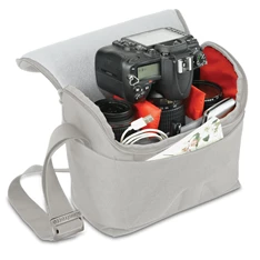 Manfrotto Amica 50 Shoulder Stile Plus galambszürke SLR fényképezőgép táska