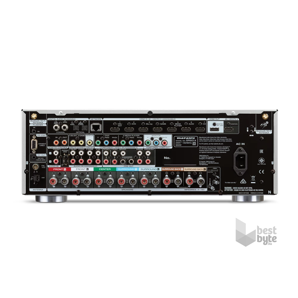 Marantz SR5014 ezüst-arany 7.2 csatornás házimozi rádióerősítő