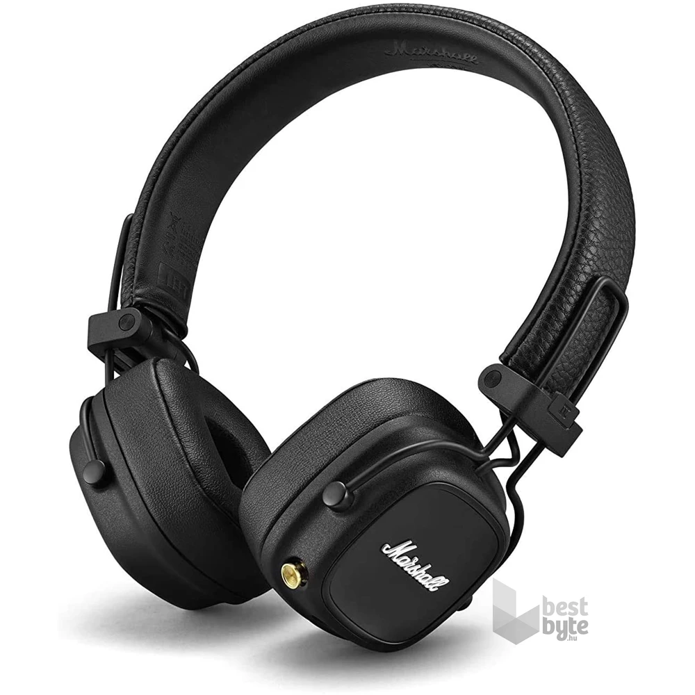 Marshall Major IV Bluetooth fekete fejhallgató