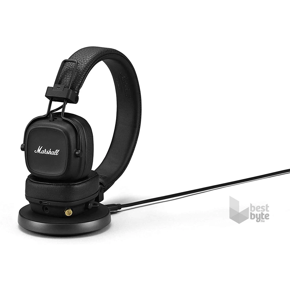 Marshall Major IV Bluetooth fekete fejhallgató