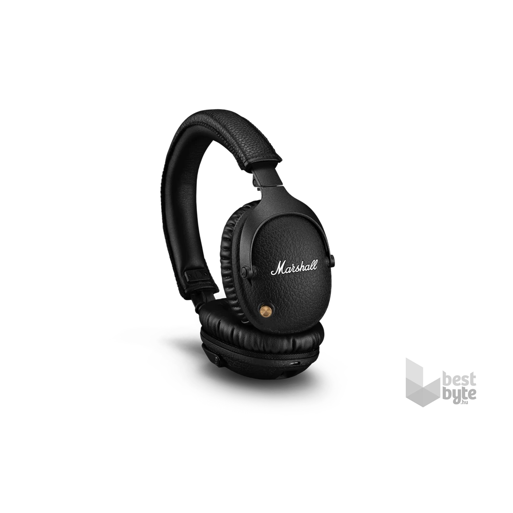 Marshall Monitor II A.N.C. Bluetooth aktív zajcsökkentős fekete fejhallgató