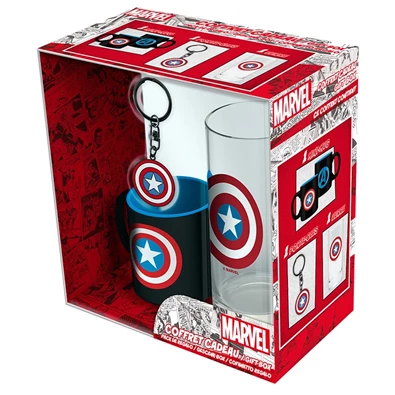 Marvel Amerika kapitány pohár, kulcstartó, bögre