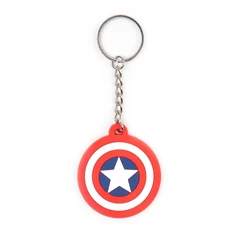 Marvel Captain America pajzs gumi kulcstartó