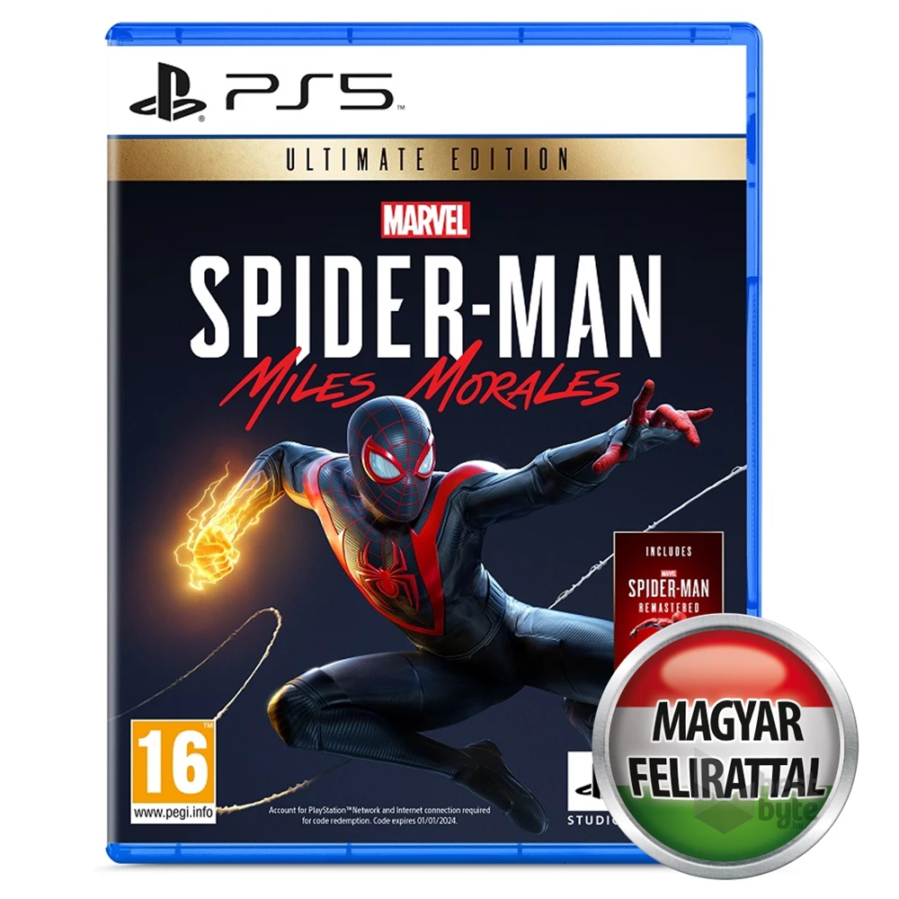Marvel`s Spider-Man Miles Morales Ultimate Edition (magyar felirat) PS5 játékszoftver (Használt - A)