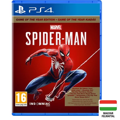 Marvel`s Spider-Man Game of the Year Edition PS4 játékszoftver