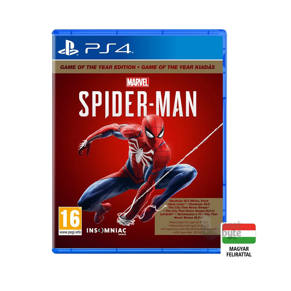 Marvel`s Spider-Man Game of the Year Edition PS4 játékszoftver
