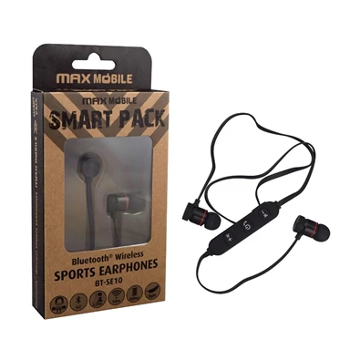 Max Mobile Smart Pack BT-SE10 Bluetooth fekete fülhallgató