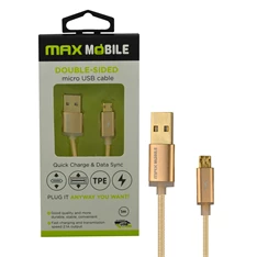 Max Mobile Lightning MFI arany adatkábel