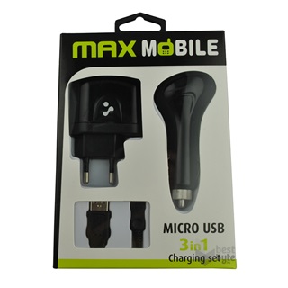 Max Mobile micro USB 3 in 1 töltő szett BestByte | Elektronikai szaküzlet és webáruház BestByte.hu Max Mobile micro USB 3 in 1 töltő szett BestByte | Elektronikai szaküzlet és webáruház BestByte.hu