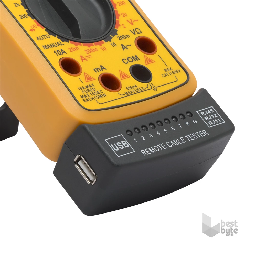 Maxwell 25331 digitális multiméter Kábelteszt funkcióval