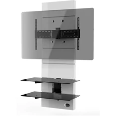 Meliconi Ghost Design 3000 forgatható fehér TV állvány rendszer
