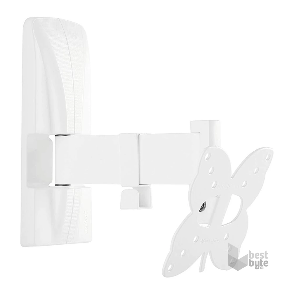 Meliconi SlimStyle Plus 100 SR Bianco dönthető, forgatható karos VESA 100 TV fali konzol