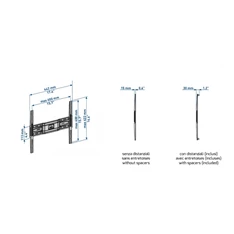 Meliconi SlimStyle Plus 400 S 40"-82" VESA 400x400 fix fali konzol