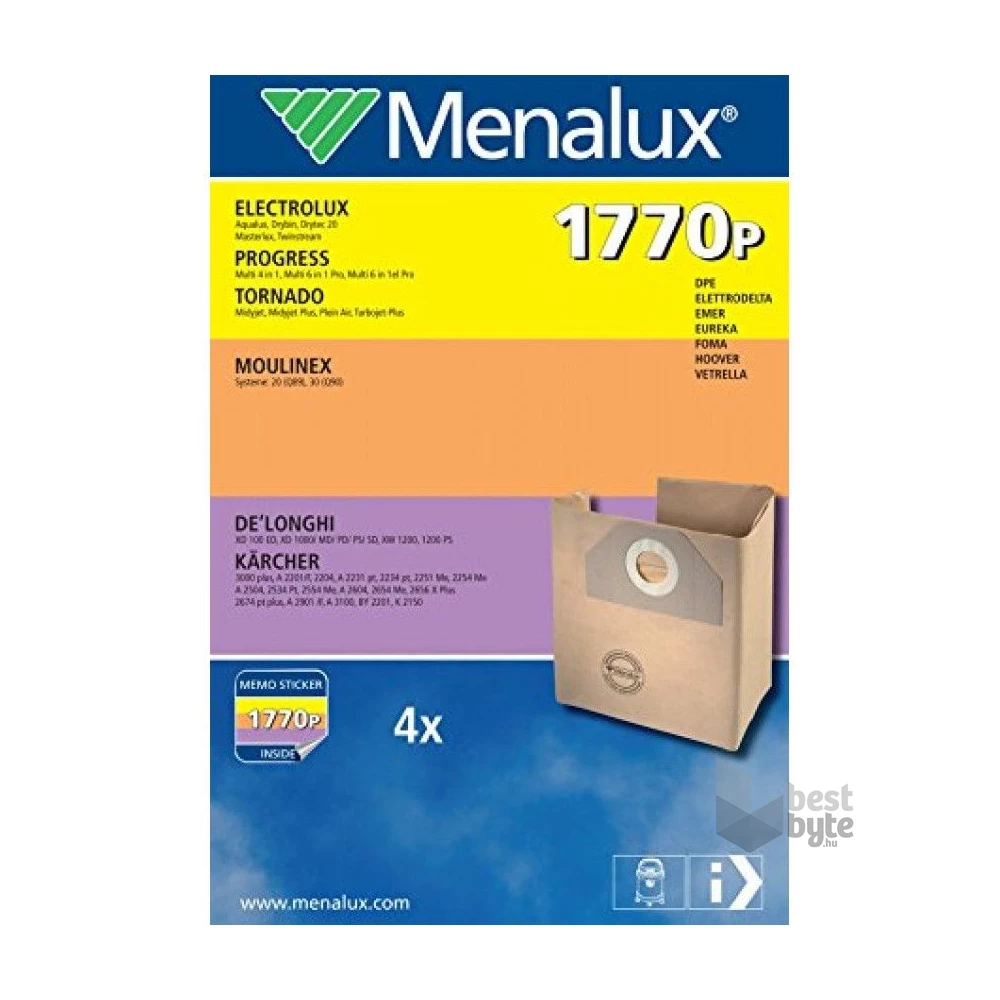 Menalux 1770 4 db papír porzsák