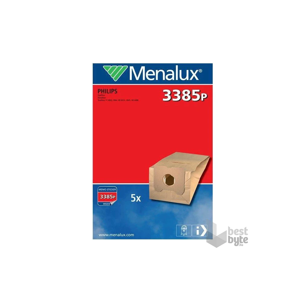 Menalux 3385P 5 db-os papír porzsák szett
