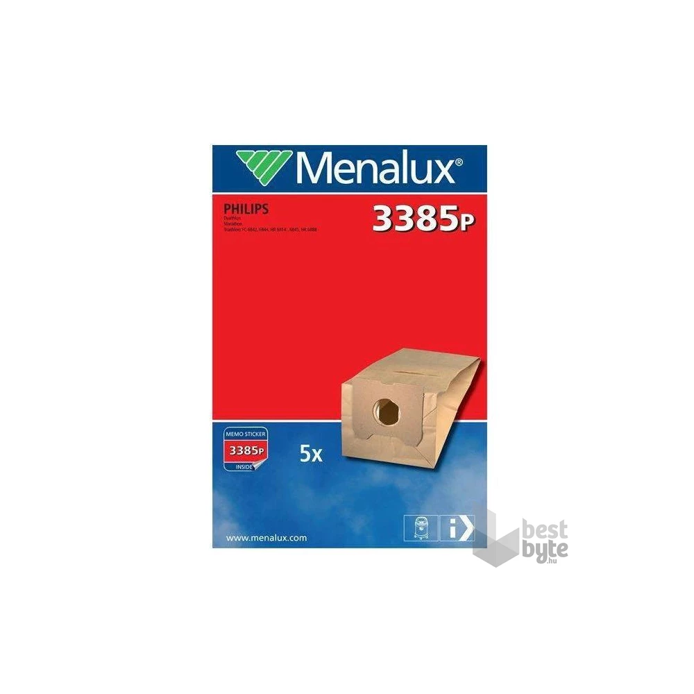 Menalux 3385P 5 db-os papír porzsák szett (Újracsomagolt)