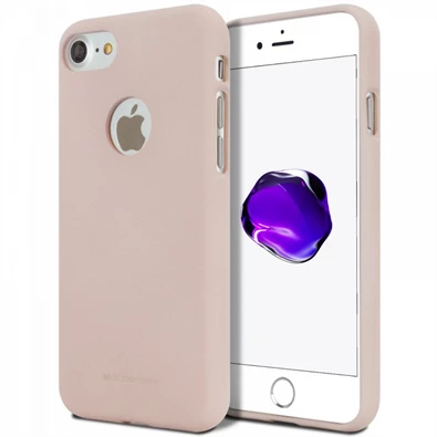 Mercury SJIP7/8PS Soft Jelly iPhone 7 rózsaszín homok TPU hátlap