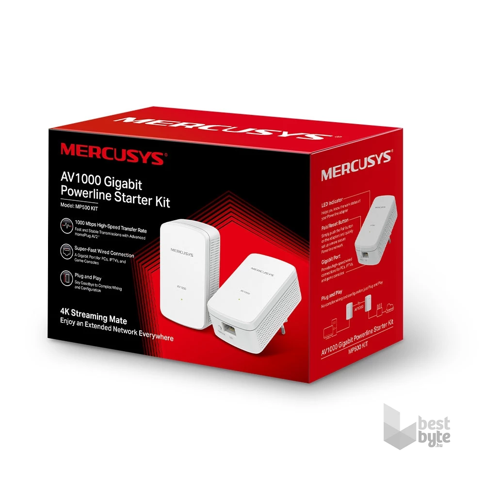 Mercusys MP500 KIT AV1000 Gigabit Powerline Starter Kit