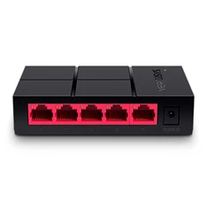 Mercusys MS105G 5 portos 10/100/1000Mbps nem menedzselhető fekete asztali switch