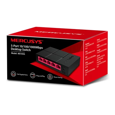 Mercusys MS105G 5port 10/100/1000Mbps nem menedzselhető asztali Switch